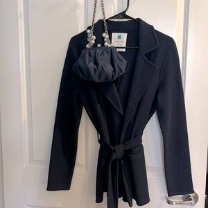 Jacket with a belt very comfy stylish and cute ☺️